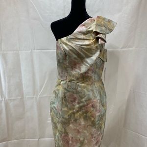 MAGGY LONDON One-Shoulder Sheath Dress size 12